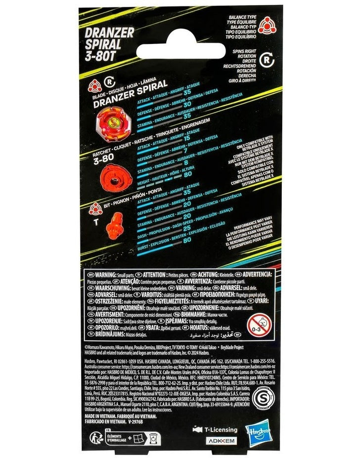 Beyblade X Dranzer Spiral 3-80T Anniversary X-Over Set
