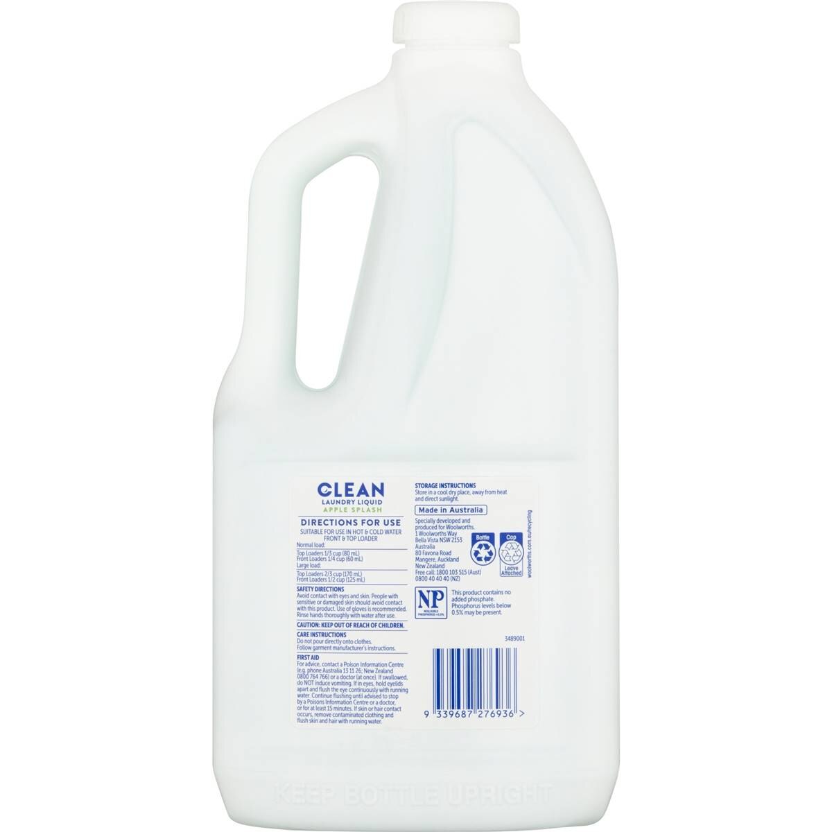 Clean Laundry Liquid Apple Splash 2l