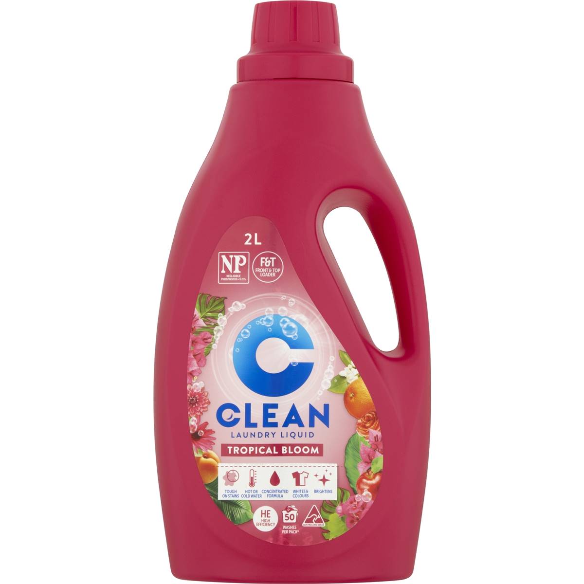 Clean Laundry Liquid  Tropical Bloom 2l