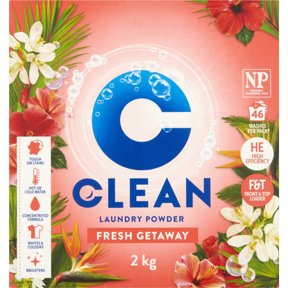 Clean Laundry Powder Fresh Getaway 2kg