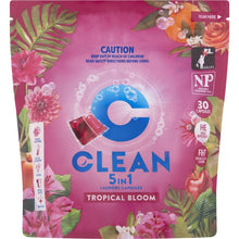 Clean 5 In 1 Laundry Capsules Tropical Bloom 30 Pack
