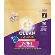 Clean Ultimate 3 In 1 Laundry Capsules 36 pack
