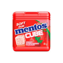 MENTOS CUBE GUM STRAWBERRY 46G
