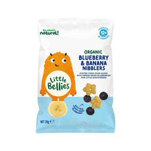 LITTLE BELLIES ORGANIC BLUEBERRY & BANANA NIBBLERS 20G