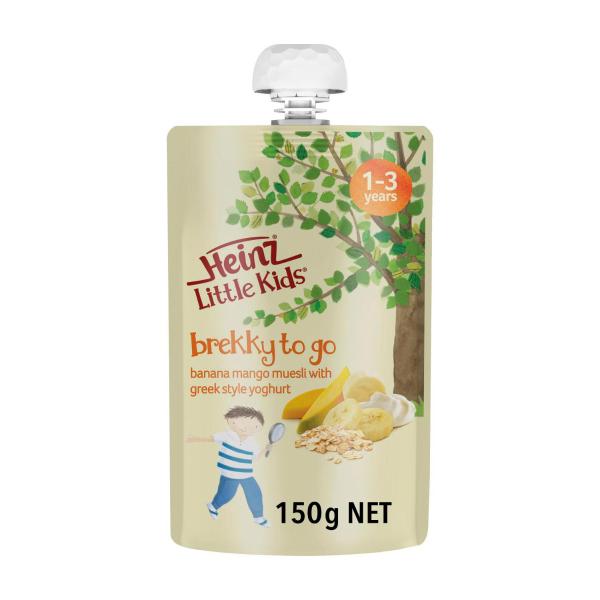 HEINZ LITTLE KIDS 1-3YRS BANANA MANGO MUESLI WITH GREEK STYLE YOGHURT