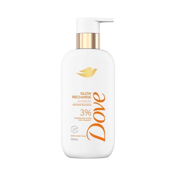 DOVE SERUM BODY WASH GLOW RECHARGE WITH VITAMIN C 300ML