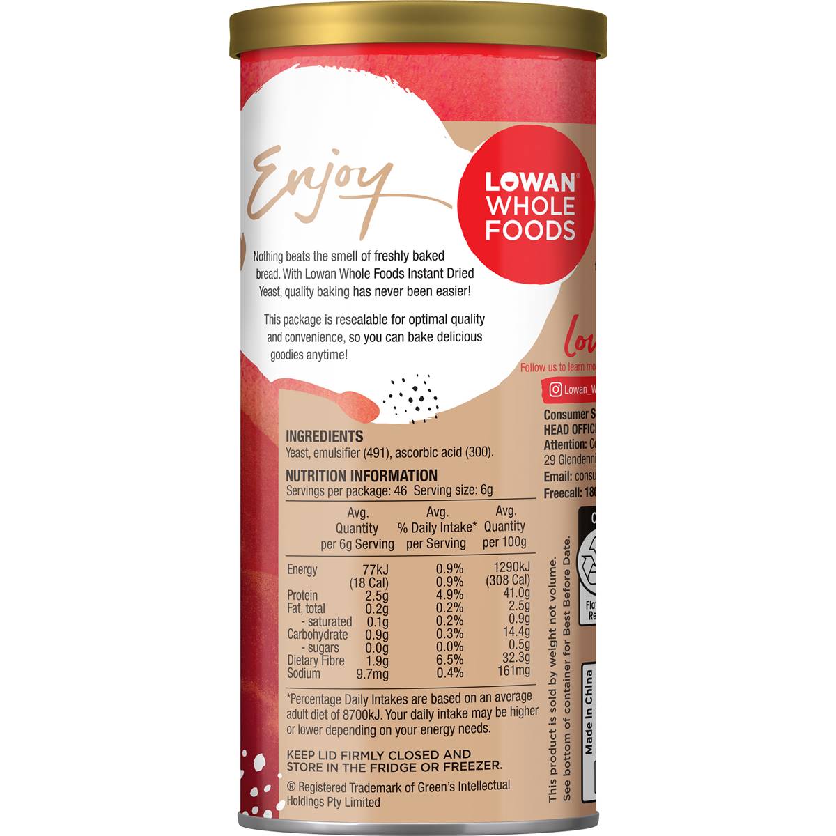Lowan Yeast Dried Instant 280g