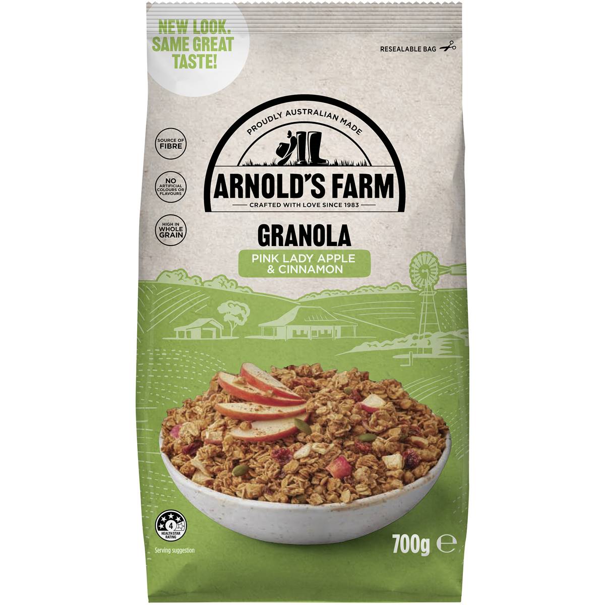 Arnold's Farm Granola Pink Lady Apple & Cinnamon 700g