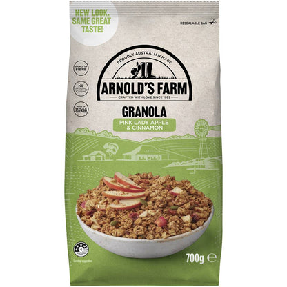 Arnold's Farm Granola Pink Lady Apple & Cinnamon 700g