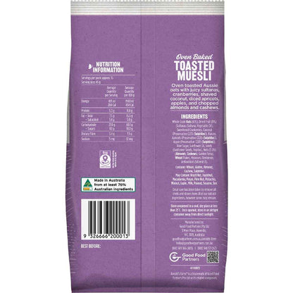 Arnold's Farm Toasted Muesli Fruit & Nut 700g