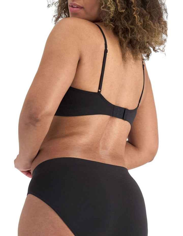 Skimmies Micro Padded Crop in Sk Black
