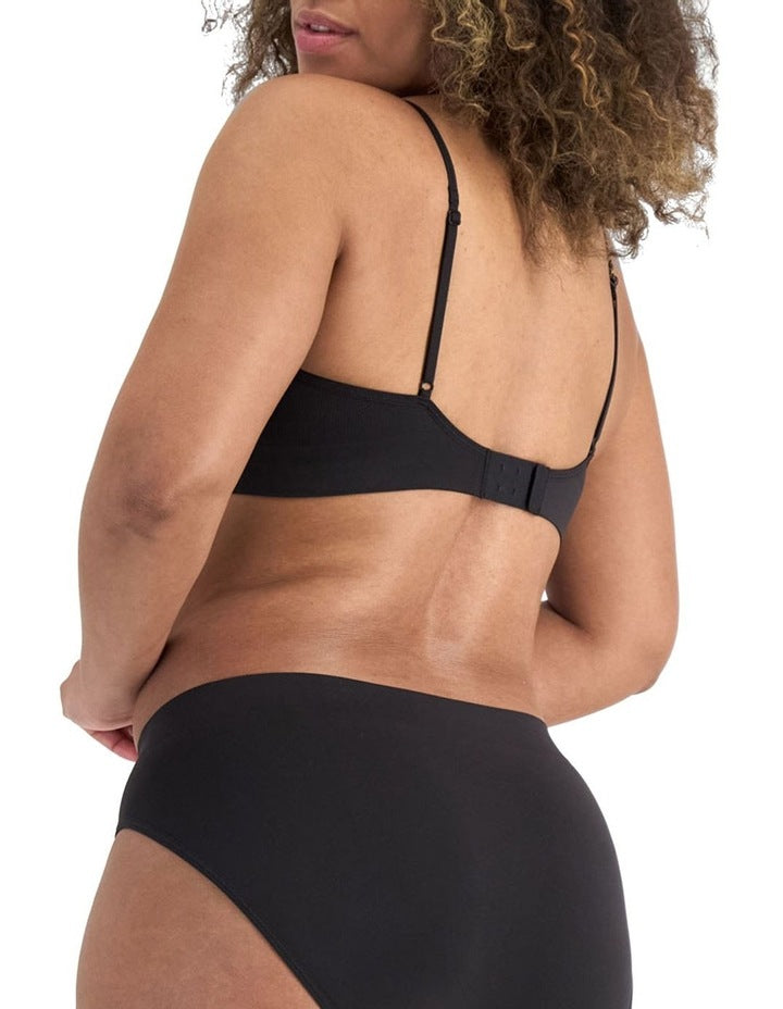 Skimmies Micro Padded Crop in Sk Black