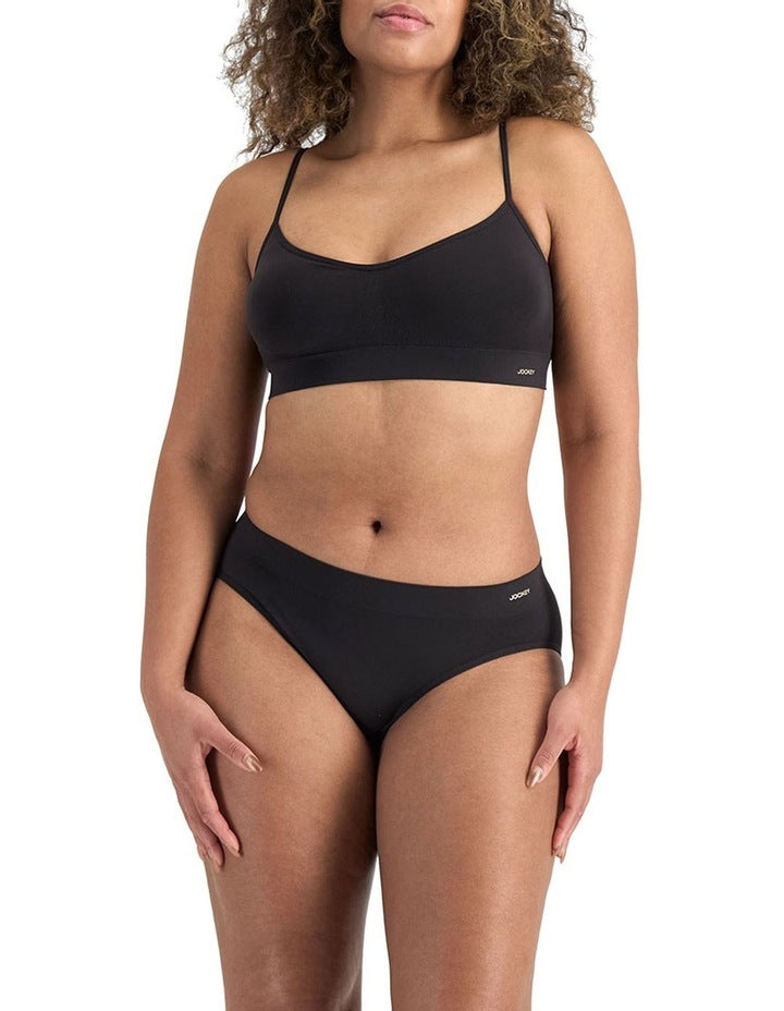 Skimmies Micro Padded Crop in Sk Black
