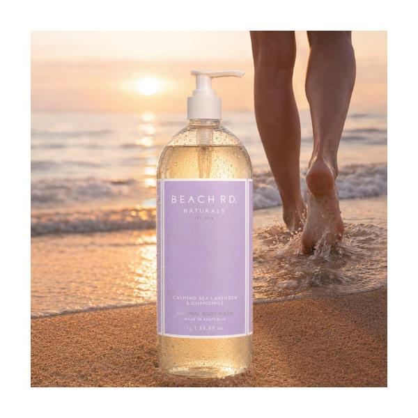 BEACH RD NATURALS SEA LAVENDER + CHAMOMILE BODYWASH 1L