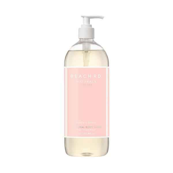 BEACH RD NATURALS PEACH + GUAVA BODYWASH 1L