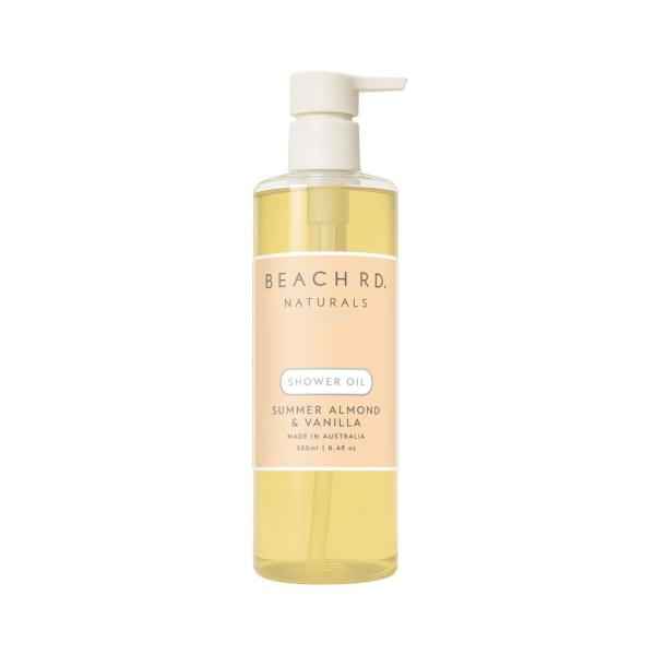 BEACH RD NATURALS SUMMER ALMOND + VANILLA SHOWER OIL 250ML