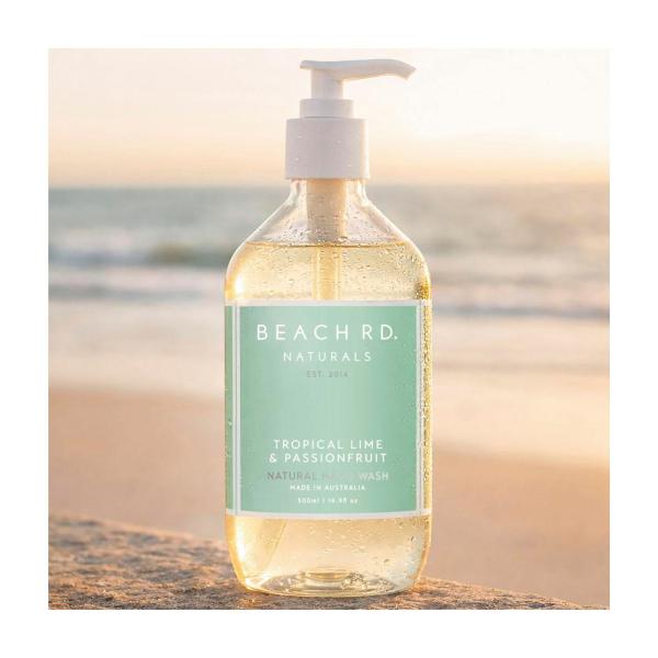 BEACH RD NATURALS TROPICAL LIME + PASSIONFRUIT HANDWASH 500ML