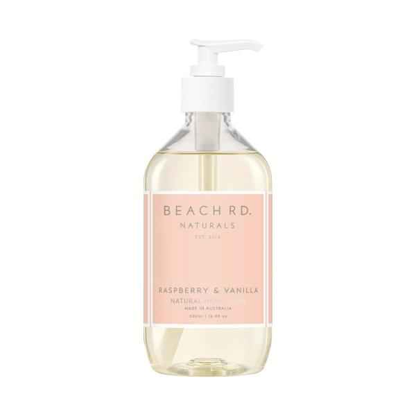 BEACH RD NATURALS RASPBERRY + VANILLA HANDWASH 500ML