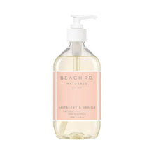BEACH RD NATURALS RASPBERRY + VANILLA HANDWASH 500ML