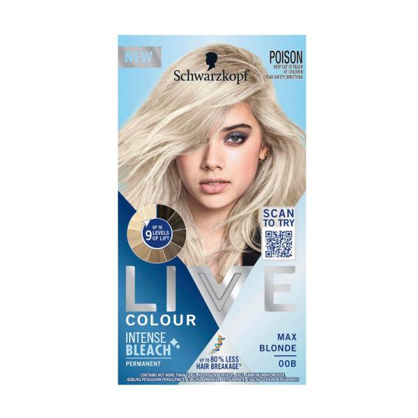 LIVE COLOUR PERMANENT INT BLCH MAX BLONDE 00B