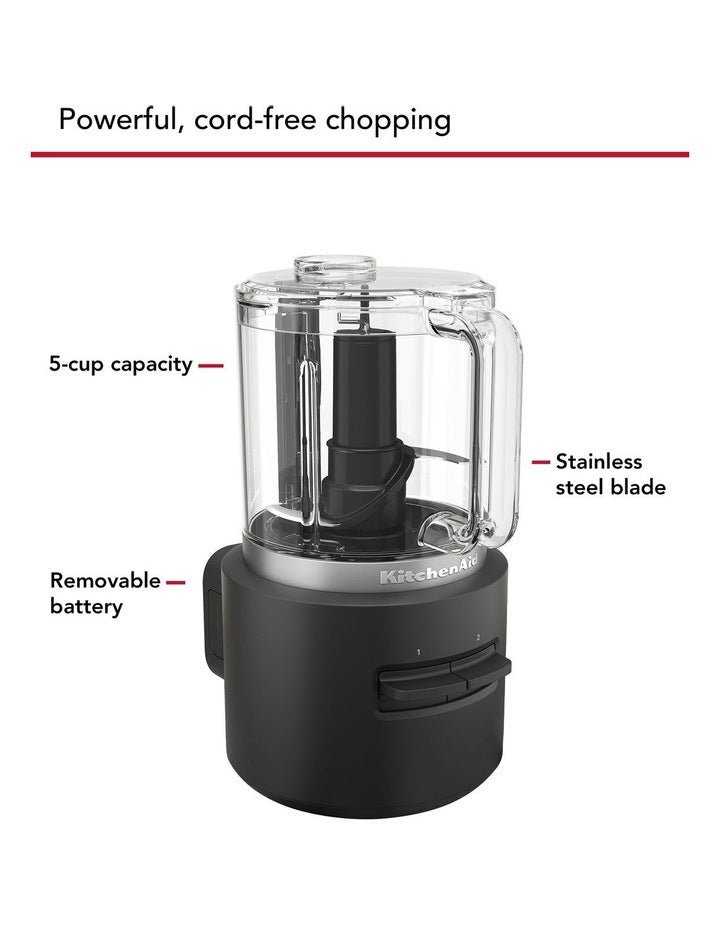 GO Cordless Chopper in Matte Black 5KFCR500ABM