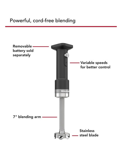 GO Cordless Hand Blender in Matte Black
