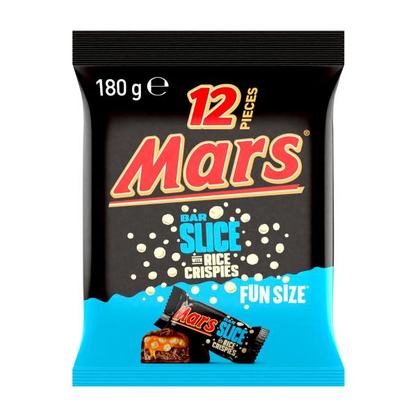 MARS BAR SLICE FUN SIZE CHOCOLATE PARTY BAG 180G