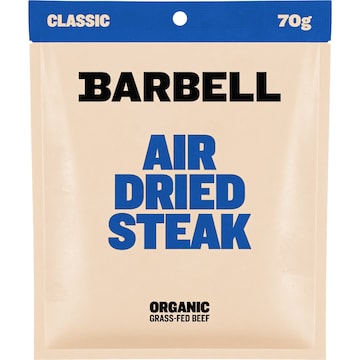Barbell Biltong Grass Fed Beef Benchmark Classic 70g