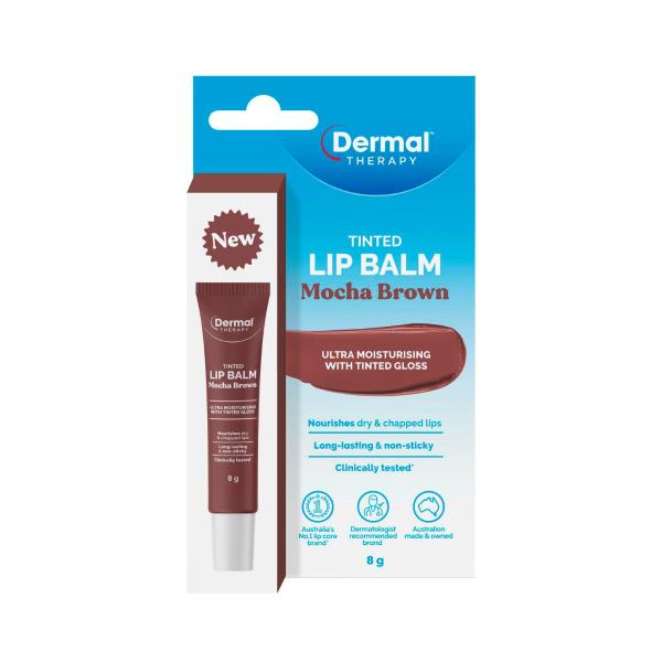 DERMAL THERAPY TINTED LIP BALM MOCHA 8G