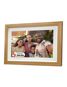 10.1 Wifi Photo Frame with Frameo in Wood LF576