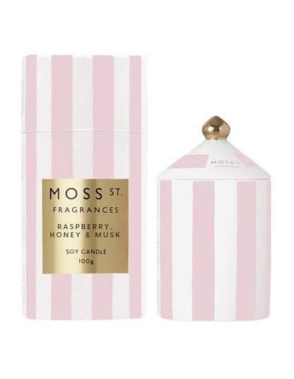 Raspberry, Honey and Musk Mini Ceramic Candle 100g