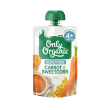 ONLY ORGANIC STAGE 1 CARROT & SWEETCORN 120G