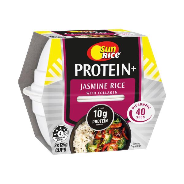 SUNRICE MWR PROTEIN JASMINE RICE CUP 250G