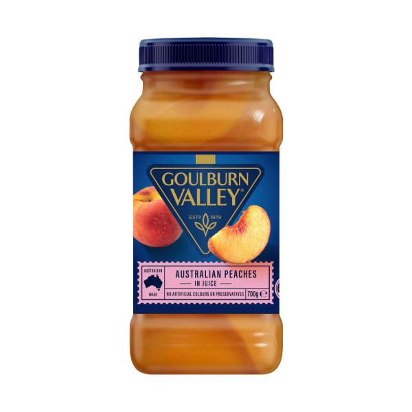 GOULBURN VALLEY PEACHES IN JUICE:.:700 GRAM