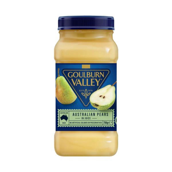 GOULBURN VALLEY PEARS IN JUICE:.:700 GRAM