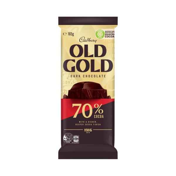 CADBURY OLD GOLD BLOCK CHOCOLATE:70% COCOA:.:165 GRAM