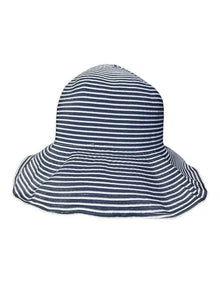 Stripe Ribbon Hat in Blue