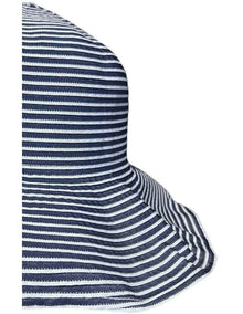Stripe Ribbon Hat in Blue