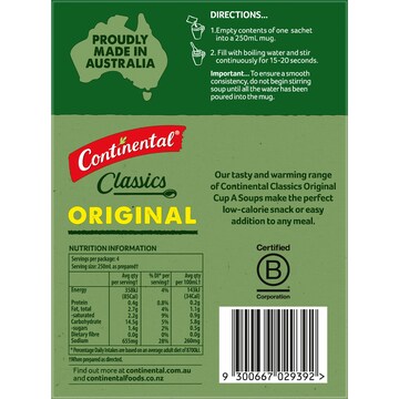 Continental Classics Cup A Soup Original Cream Of Chicken 75g