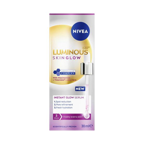 NIVEA LUMINOUS SKIN GLOW INSTANT GLOW SERUM 30ML