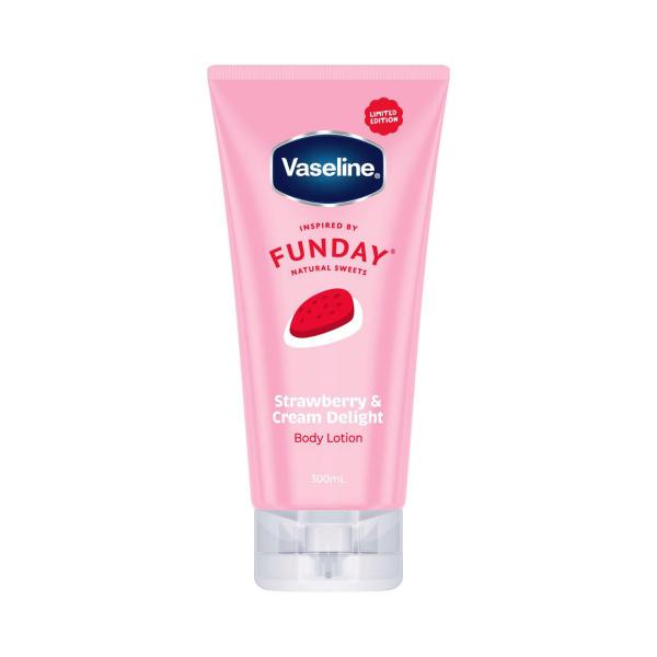 VASELINE FUNDAY STRAWBERRIES & CREAM BODY LOTION 300ML