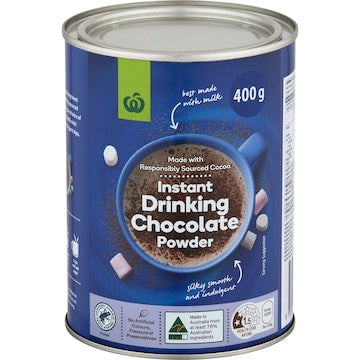 Woolworths Instant Chocolate Powdered Drink 400g