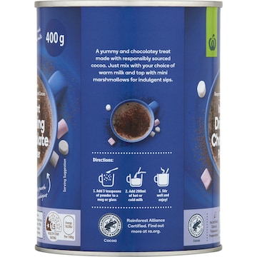 Woolworths Instant Chocolate Powdered Drink 400g