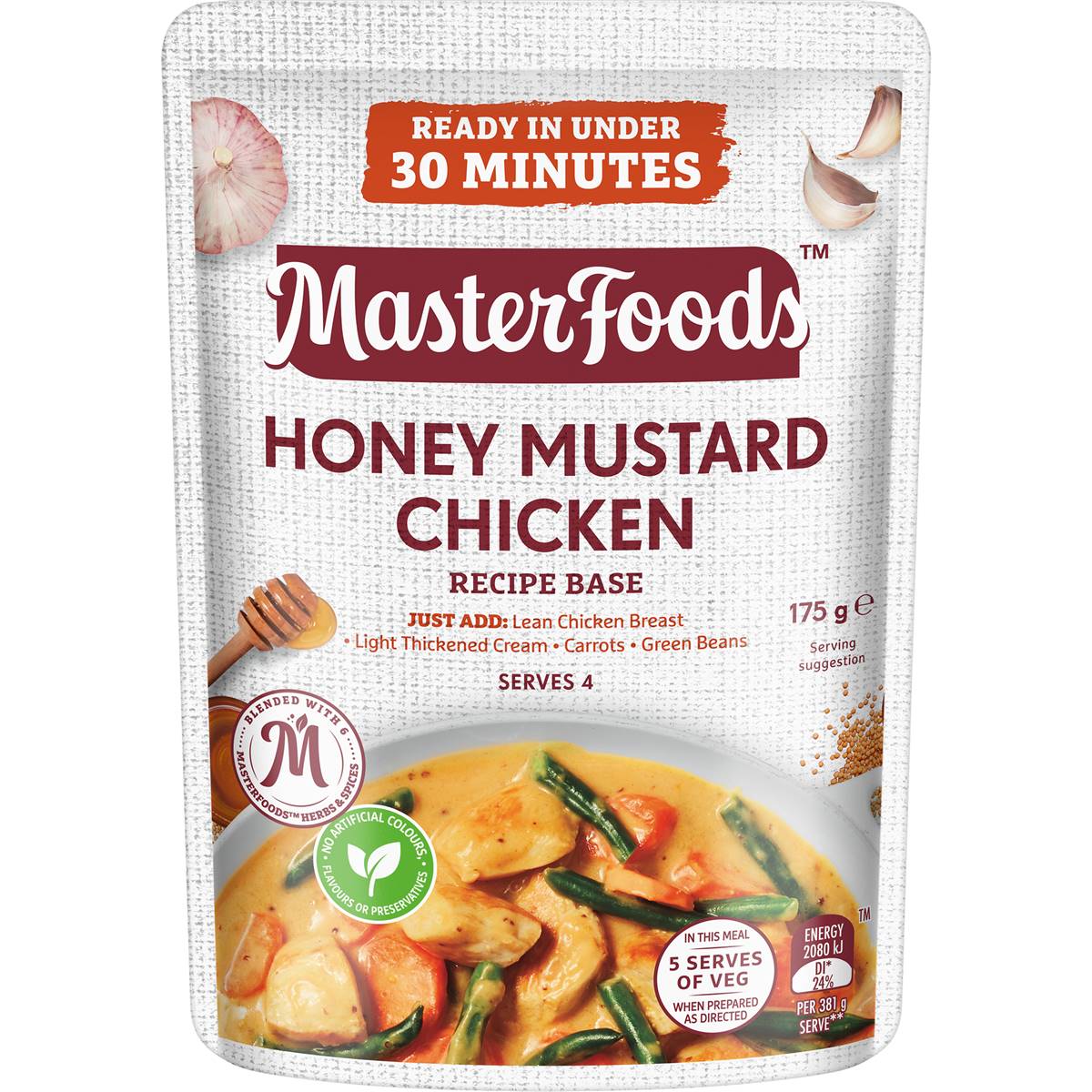 MasterFoods Honey Mustard Chicken Recipe Base 175g