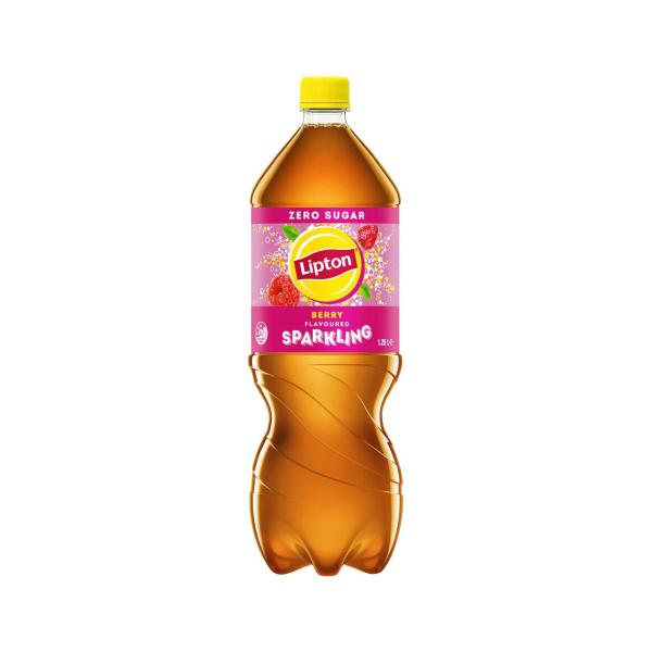 LIPTON SPARKLING NO SUGAR BERRY ICED TEA SOFT DRINK 1.25L