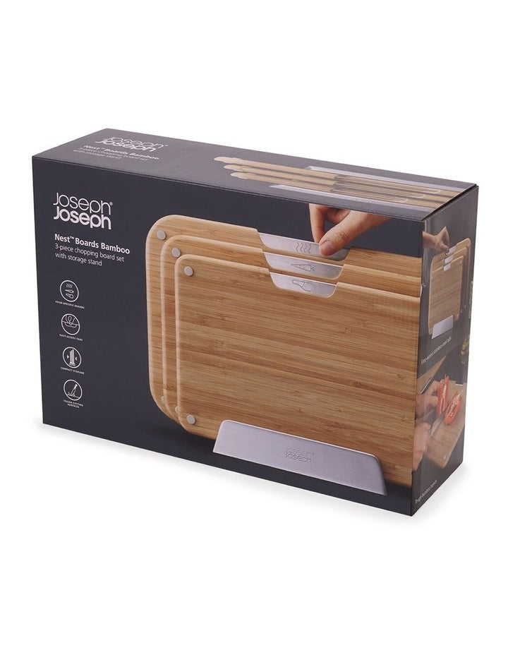 Chopping Board Set in Nest Bamboo