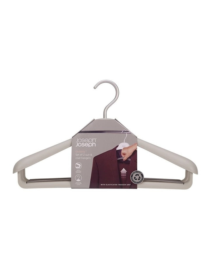 Garment Care Hanger Suit & Coat Hanger 2 Pack in White