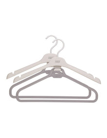 Garment Care Hanger Long Garment Hanger 2 Pack in White