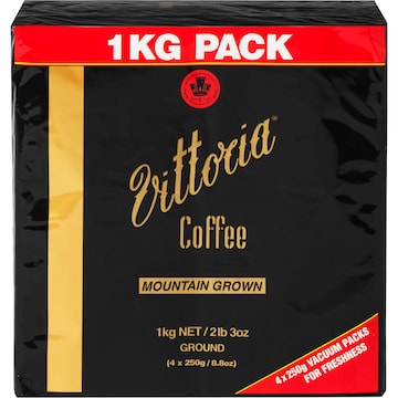 Vittoria Mountain Grown Ground Coffee 1kg