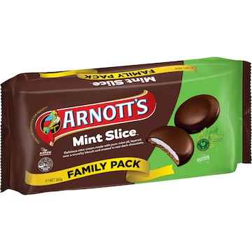 Arnott's Mint Slice Chocolate Biscuits Family Pack 365g